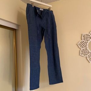 Vineyard Vines chambray slim ankle pants